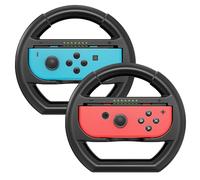 Deruitu 2 packs de volants compatibles avec la Nintendo Switch et la manette OLED, accessoires pour manette Switch Racing Wheels pour Mario Kart 8 Deluxe