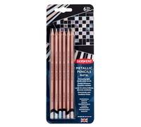 Derwent 2305602 Lot de 6 crayons métallisés Pastel Qualité professionnelle