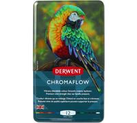 DERWENT 2305856 DERWENT Chromaflow Crayons de couleur assortis, 12 pcs.