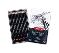 Derwent 9B H Graphic Sketch Crayon à mine de graphite souple 12pk Qualité profes