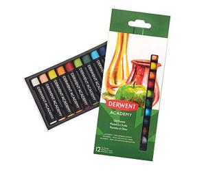 Derwent Academy 2301952 Pastel à l'huile Assortiment de couleurs Lot de 12