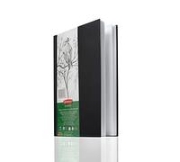 Derwent Academy - Carnet de Croquis A4 avec Couverture Rigide, 128 Feuilles de Papier 135 g/m², Surface Lisse, Pages Pré-perforées, pour Dessin/Croquis/Coloriage, Qualité Professionnelle, 2306010