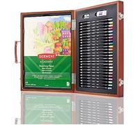 Derwent Academy - Coffret Cadeau Spécial Dessin & Coloriage, avec Crayons de Couleurs Neon/Metallic/Pastel & Accessoires, Coffret en Bois, Qualité Professionnelle, 2305950