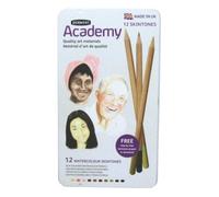 Derwent Academy Crayons Aquarellables 12 Teintes