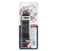 Derwent - Blister 9 Pièces Charcoal/Tinted Charcoal + Accessoires