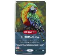 Derwent, boîte de 72 crayons de couleurs Chromaflow, mines tendres de 3,5 mm, faciles à estomper, pour dessin & coloriage, qualité professionnelle Multicolore G