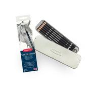 Derwent Set de 6 crayons à croquis Sketching – Taille-crayon inclus – Qualité professionnelle 0700836