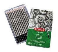 Derwent Boîte Métallique Graduation 5h-6b Crayon Graphite 12 Unités