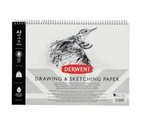 Derwent - Carnet de Croquis A3 Paysage avec Dos Rigide, 30 Feuilles de Papier Non-Acide, Reliure Spirale, Qualité Professionnelle, 2300141