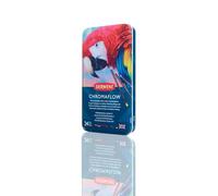 Derwent Chromaflow - Boîte de 24 Crayons de Couleurs, Mines Tendres de 3,5 mm, Faciles à Estomper, pour Dessin & Coloriage, Qualité Professionnelle, 2305857