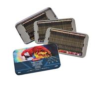 Derwent Crayons Chromaflow 2306262 - Lot de 100 en boîte métallique, noyau rond 3,5 mm, estompables