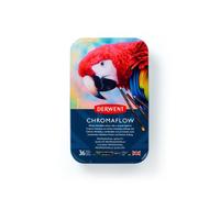 Derwent Crayons de couleur Chromaflow 2306013 - Qualité professionnelle - Boîte de 48 Multicolore
