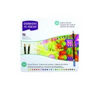DERWENT COLOUR CRAYONS DE COULEUR BOÎTE EN METAL DE 24