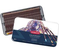 DERWENT Coloursoft crayons de couleur, 36pcs dans une boîte en métal