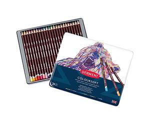 Derwent Coloursoft - Set de 24 Crayons de Couleurs, Qualité Professionnelle, 0701027