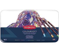 Derwent Coloursoft - Set de 36 Crayons de Couleurs, Qualité Professionnelle, 0701028