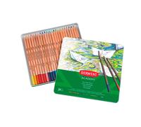 Derwent Crayons de couleur aquarellables Metallic Box 24 pièces Multicolore Enfants