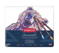 Derwent Crayon De Couleur Coloursoft Métallique 24 Unités