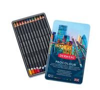 Derwent Crayons de couleur Procolour - Boîte métallique 12 unités Multicolore Enfants