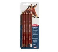 Derwent Crayons Drawing – Set de 6, boîte métallique, mines rondes 5 mm, professionnel