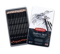 Derwent – Set de 12 crayons graphiques 9B–H – Graphite pro pour débutants et professionnels