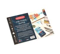 Derwent Inktense - Bloc de Papier (305 x 406 mm), 20 Feuilles de Papier Blanc, Papier Aquarelle Texturé Pressé à Froid, Idéal pour Superposer les Couleurs Inktense, Qualité Professionnelle (2305836)