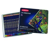 Derwent Inktense - Crayons Encre Soluble Dans L'eau - Boîte De 24