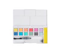 Derwent - Palette De 12 Carrés Aquarellables - Couleurs Pastels - Derwent