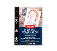 Derwent - Papier A4 avec 4 Tons Neutres, 120 g/m², 20 Feuilles, Recto Lisse / Verso Texturé, Sans Acide, pour Dessin & Croquis, Qualité Professionnelle, 2306020