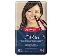 Derwent Pastel - Set de 12 Crayons Pastels Spécial Portraits, Qualité Professionnelle, 2300563