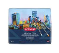 Derwent Metallic Box Procolour Pencil 24 Units Multicolore