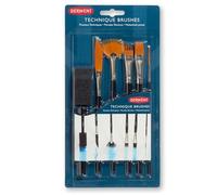 Derwent - Set de 6 Pinceaux Assortis pour Peinture Artistique, Qualité Professionnelle, 2302003