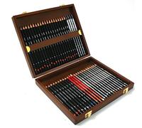 Derwent Sketching Collection - Set de 48 Crayons dans un Coffret en Bois, Qualité Professionnelle, 0700759