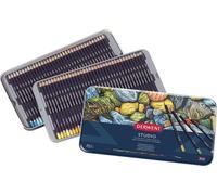 DERWENT Studio Art Crayons de couleur, 72pcs dans une boîte en métal
