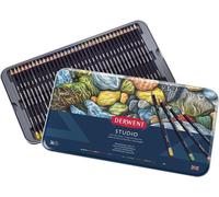 DERWENT Studio crayons de couleur, 36 pièces dans une boîte en métal