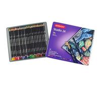 Derwent Studio - Set de 24 Crayons de Couleurs, Qualité Professionnelle, 32197