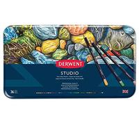 Derwent Studio - Set de 36 Crayons de Couleurs, Qualité Professionnelle, 32198