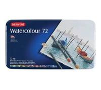 Derwent - Crayons aquarellables - Boîte métallique - 72 unités multicolores pour enfants