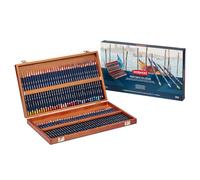 Derwent Watercolour - Set de 72 Crayons de Couleurs Aquarellables dans un Coffret en Bois, Qualité Professionnelle, 32891