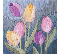 Derwentwater Bothy Threads Kit de broderie au point Long Motif tulipes