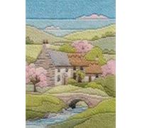 Derwentwater Designs Cottages Spring Kit de broderie au point long