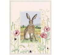 Derwentwater Designs Kit de broderie au point de croix Motif lièvre