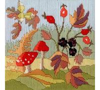Derwentwater Designs Kit de broderie au point de croix Saison longue Automne