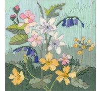 Derwentwater Designs Kit de broderie au point de croix Saison longue Printemps