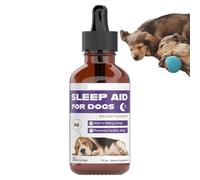 Derwrtup Aide au sommeil des chiots, gouttes apaisantes pour chiots en cas de stress, aide à l'endormissement naturelle pour les chiens en cas de stress, de séparation, d'entraînement et de voyage