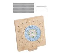 Derwrtup Blocage Crochet,Kit de Planche de Mise en Forme pour Crochet | Accessoires en Bois pour Tricot avec Épingles pour Débutantes, Maman et Grands-Mères