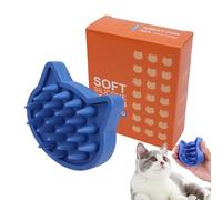 Derwrtup Brosse de bain exfoliante pour chiens | Manche ergonomique pour laver les animaux de petite, moyenne et grande comme les chiots et