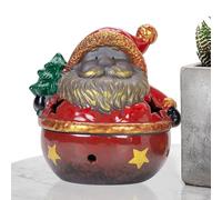 Derwrtup Brûleur d'encens de Noël à refoulement - Brûleur d'encens de Noël - Porte-encens d'aromathérapie - Adorable brûleur d'encens créatif en céramique pour l'hiver
