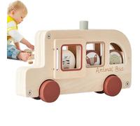 Derwrtup Bus Jouet | Voiture Jouet pour - Jeu Éducatif Interactif Portable pour Filles et Garçons - Loisirs Créatifs Maison École