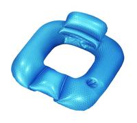 Derwrtup Chaise longue de piscine - Dossier relaxant - Palme carrée - Flotteur de piscine gonflable pour adultes - Pour hommes, femmes, amis, famille, collègues, jardin, lac et rivière